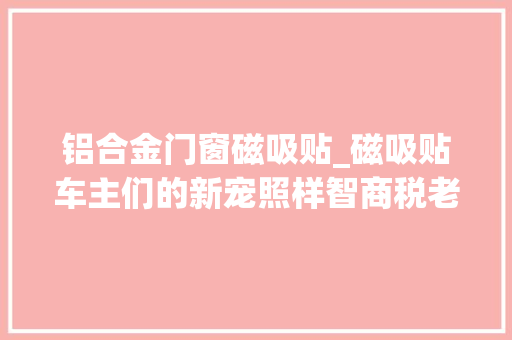 铝合金门窗磁吸贴_磁吸贴车主们的新宠照样智商税老黑亲测告诉你原形