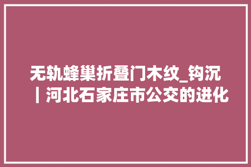 无轨蜂巢折叠门木纹_钩沉｜河北石家庄市公交的进化记忆