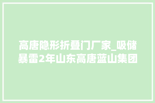 高唐隐形折叠门厂家_吸储暴雷2年山东高唐蓝山集团以楼抵债