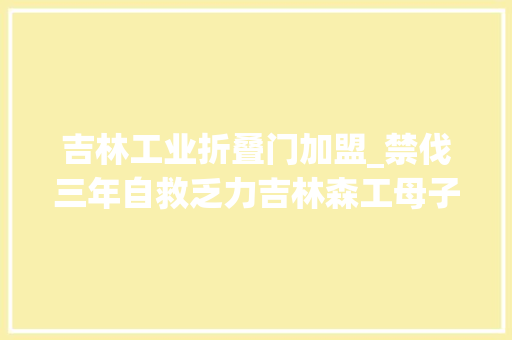 吉林工业折叠门加盟_禁伐三年自救乏力吉林森工母子陷生计困局
