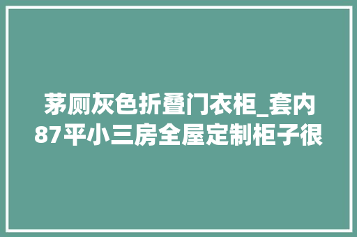 茅厕灰色折叠门衣柜_套内87平小三房全屋定制柜子很实用一家三口越住越喜好晒晒 防火门