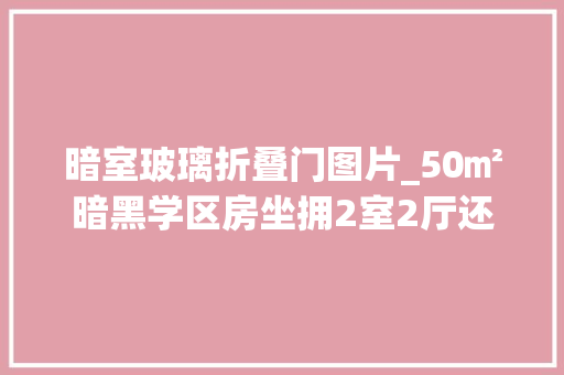 暗室玻璃折叠门图片_50㎡暗黑学区房坐拥2室2厅还有卫浴三分离和衣帽间