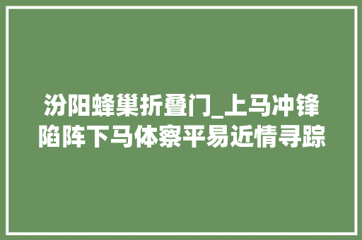 汾阳蜂巢折叠门_上马冲锋陷阵下马体察平易近情寻踪静乐下马城的传奇旧事