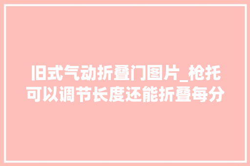 旧式气动折叠门图片_枪托可以调节长度还能折叠每分钟700发ARX160步枪