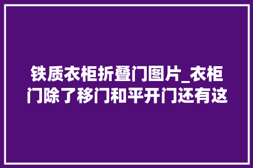 铁质衣柜折叠门图片_衣柜门除了移门和平开门还有这4种柜门很盛行好看又实用
