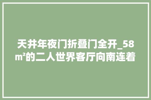 天井年夜门折叠门全开_58㎡的二人世界客厅向南连着院子融为一体