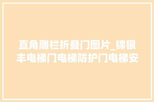 直角雕栏折叠门图片_锦银丰电梯门电梯防护门电梯安然门格局用途及安装留心事项