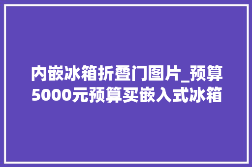 内嵌冰箱折叠门图片_预算5000元预算买嵌入式冰箱5款高销量冰箱横评谁更值得买