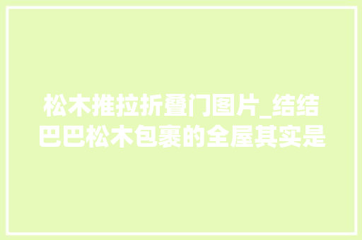 松木推拉折叠门图片_结结巴巴松木包裹的全屋其实是很酷