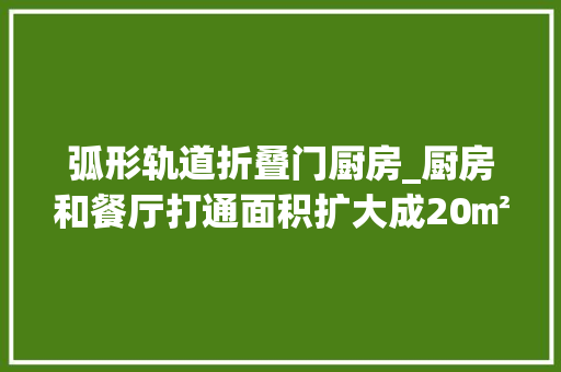 弧形轨道折叠门厨房_厨房和餐厅打通面积扩大成20㎡延伸个弧形卡座小厨房真做不到