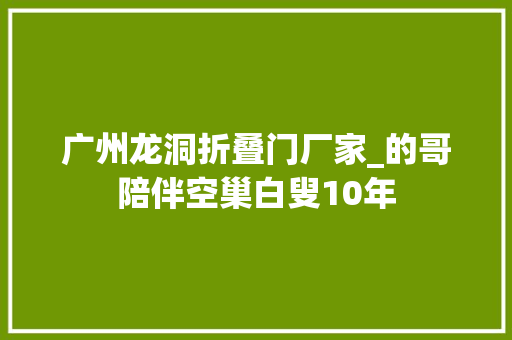 广州龙洞折叠门厂家_的哥陪伴空巢白叟10年