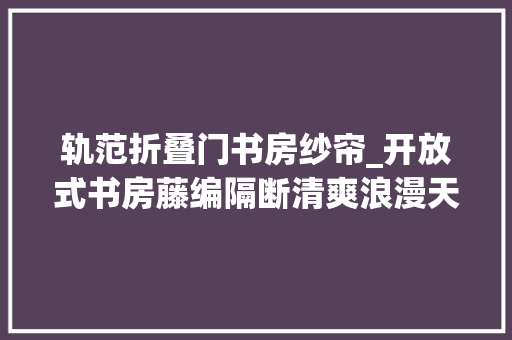 轨范折叠门书房纱帘_开放式书房藤编隔断清爽浪漫天花板