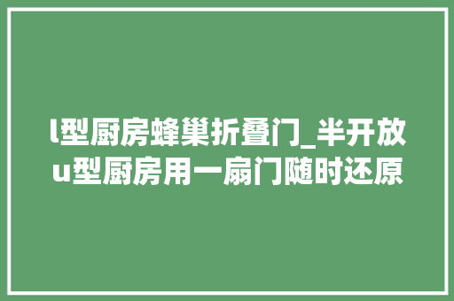 l型厨房蜂巢折叠门_半开放u型厨房用一扇门随时还原极致空间感