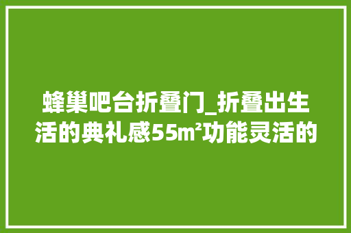 蜂巢吧台折叠门_折叠出生活的典礼感55㎡功能灵活的独身单身公寓装修