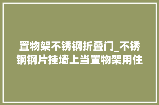 置物架不锈钢折叠门_不锈钢钢片挂墙上当置物架用住多久就用多久比玻璃隔板许多若干了
