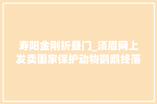 寿阳金刚折叠门_须眉网上发卖国家保护动物鹦鹉终落网