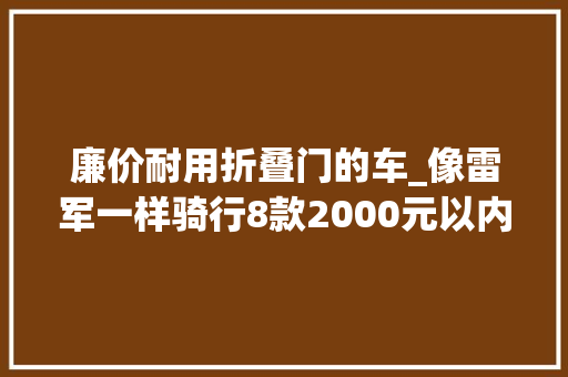 廉价耐用折叠门的车_像雷军一样骑行8款2000元以内的高性价比折叠自行车推荐