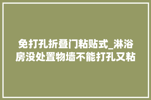 免打孔折叠门粘贴式_淋浴房没处置物墙不能打孔又粘不住隔断上挂个置物架随便放