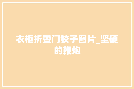 衣柜折叠门铰子图片_坚硬的鞭炮