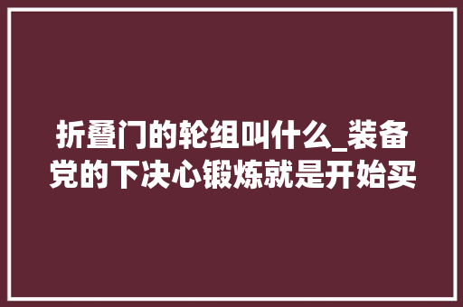折叠门的轮组叫什么_装备党的下决心锻炼就是开始买买买之二折叠车进级轮组记