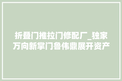 折叠门推拉门修配厂_独家万向新掌门鲁伟鼎展开资产大年夜整合万向三农接盘万向控股矿业板块含世界最大年夜钠硝石矿