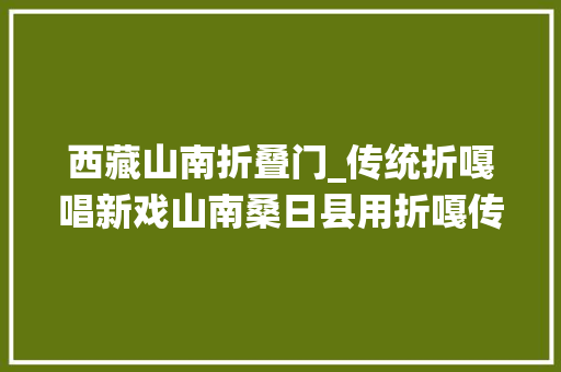 西藏山南折叠门_传统折嘎唱新戏山南桑日县用折嘎传递党的好声音