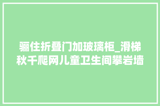 骊住折叠门加玻璃柜_滑梯秋千爬网儿童卫生间攀岩墙这个家切实其实是空中儿童乐园