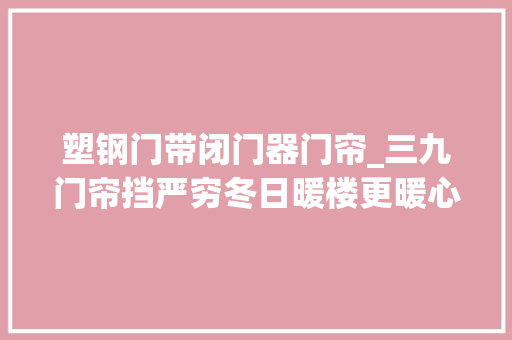 塑钢门带闭门器门帘_三九门帘挡严穷冬日暖楼更暖心