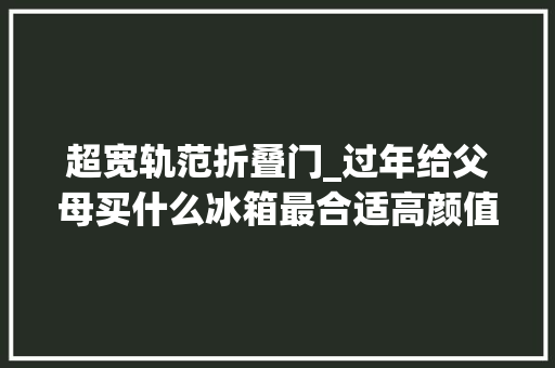 超宽轨范折叠门_过年给父母买什么冰箱最合适高颜值的大年夜容量法度模范冰箱建议首选