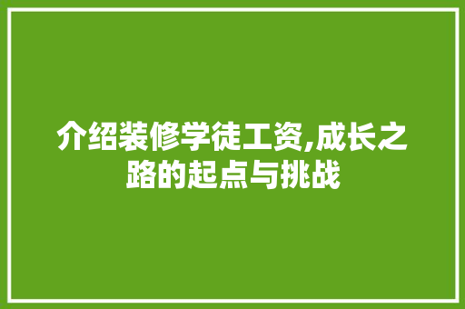 介绍装修学徒工资,成长之路的起点与挑战 铝合金门