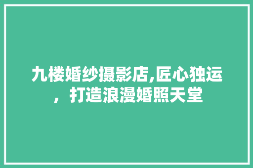 九楼婚纱摄影店,匠心独运，打造浪漫婚照天堂