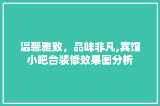 温馨雅致，品味非凡,宾馆小吧台装修效果图分析