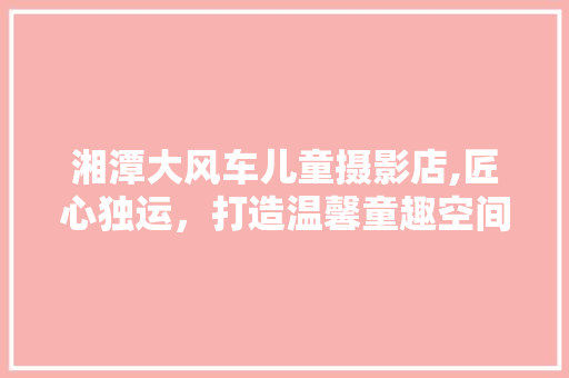 湘潭大风车儿童摄影店,匠心独运，打造温馨童趣空间