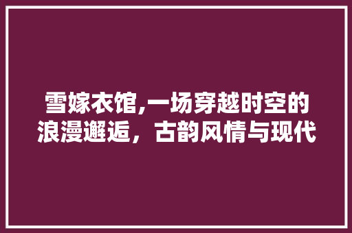 雪嫁衣馆,一场穿越时空的浪漫邂逅，古韵风情与现代审美的完美交融