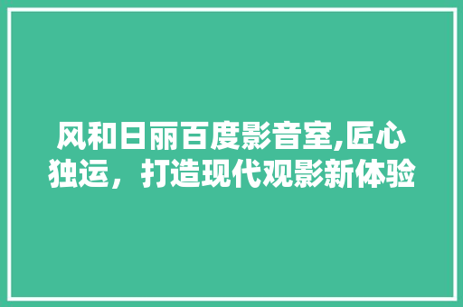 风和日丽百度影音室,匠心独运，打造现代观影新体验