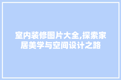 室内装修图片大全,探索家居美学与空间设计之路