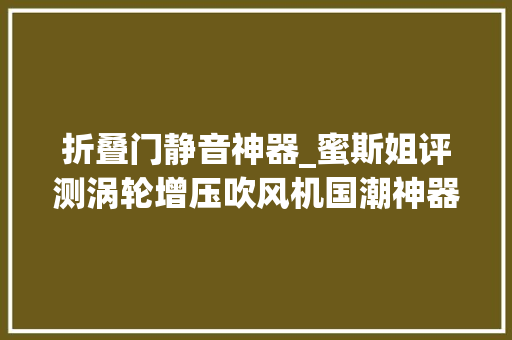 折叠门静音神器_蜜斯姐评测涡轮增压吹风机国潮神器不伤发还能玩静音
