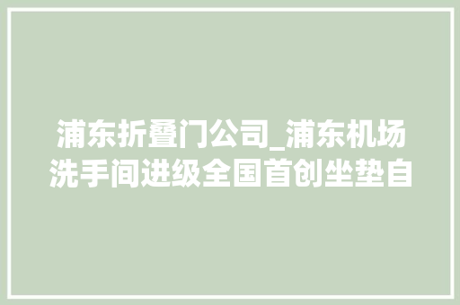 浦东折叠门公司_浦东机场洗手间进级全国首创坐垫自动清洗半自动折叠门