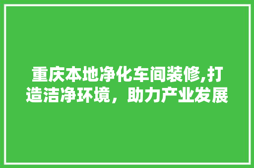 重庆本地净化车间装修,打造洁净环境，助力产业发展 防火门