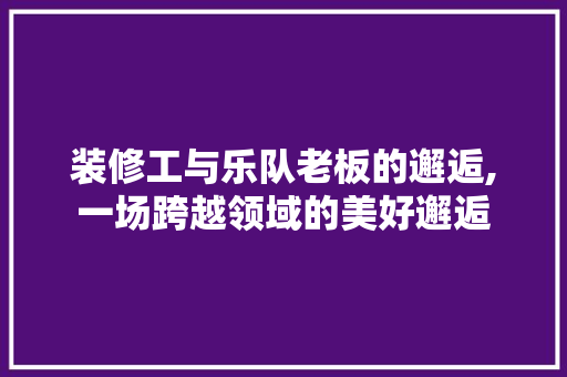 装修工与乐队老板的邂逅,一场跨越领域的美好邂逅