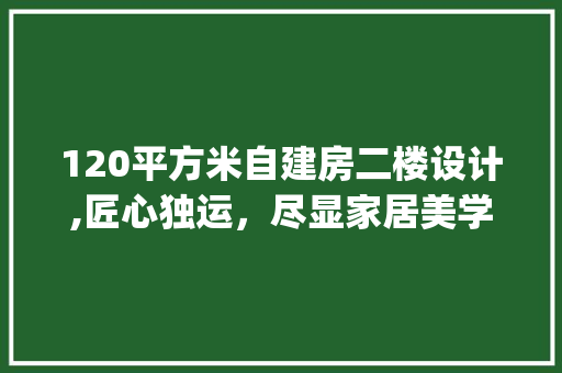 120平方米自建房二楼设计,匠心独运，尽显家居美学_120平方米的自建房设计图二楼
