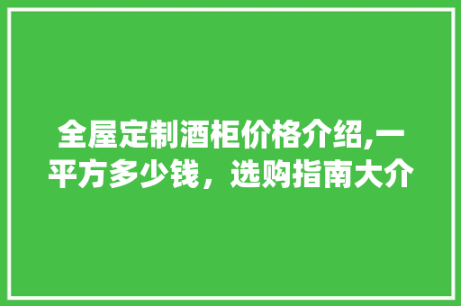全屋定制酒柜价格介绍,一平方多少钱，选购指南大介绍_全屋定制酒柜多少钱一平方