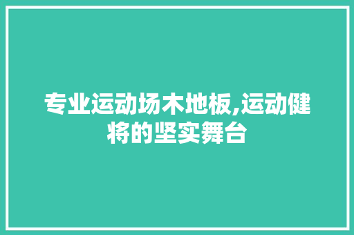 专业运动场木地板,运动健将的坚实舞台