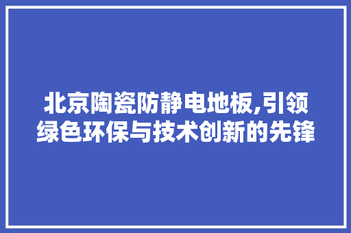 北京陶瓷防静电地板,引领绿色环保与技术创新的先锋