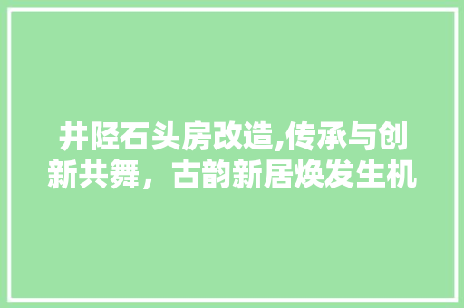 井陉石头房改造,传承与创新共舞，古韵新居焕发生机