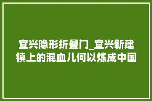 宜兴隐形折叠门_宜兴新建镇上的混血儿何以炼成中国轧辊行业隐形冠军
