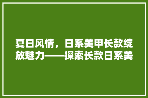 夏日风情，日系美甲长款绽放魅力——探索长款日系美甲的独特韵味