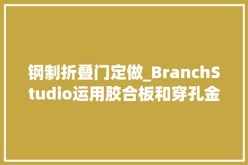 钢制折叠门定做_BranchStudio运用胶合板和穿孔金属制作艺术震中