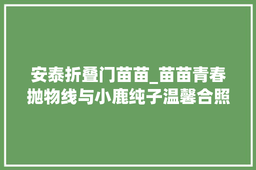安泰折叠门苗苗_苗苗青春抛物线与小鹿纯子温馨合照跨时代同框