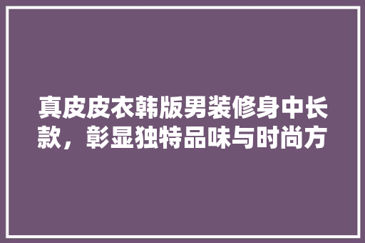 真皮皮衣韩版男装修身中长款，彰显独特品味与时尚方法